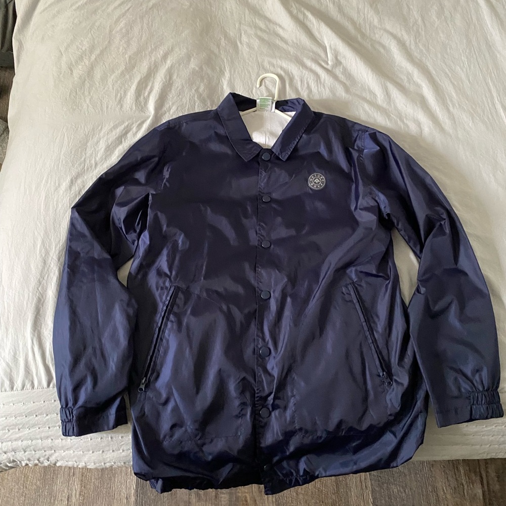 LRG Men's Dark Blue Windbreaker Jacket